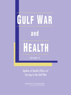 cover image of Gulf War and Health, Volume 8